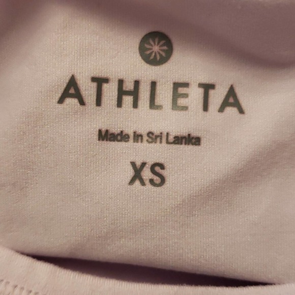 Athleta Pink Shell Mesh Tank Sz XS - Picture 6 of 6